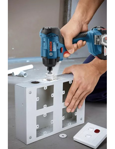 Bosch 0 601 9G5 123 Klucz Zasilany 1/4" 3600 Rpm 160 N·m Czarny, Niebieski 18 V