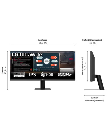 Monitor Lg Led 29" 29U511A-B 100Hz