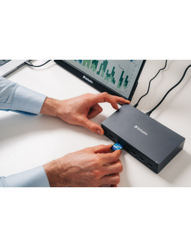 Verbatim Cds-17 Przewodowa Usb 3.2 Gen 1 (3.1 Gen 1) Type-C Czarny, Szary