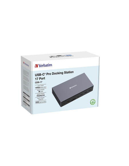 Verbatim Cds-17 Przewodowa Usb 3.2 Gen 1 (3.1 Gen 1) Type-C Czarny, Szary