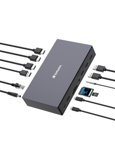 Verbatim Cds-17 Przewodowa Usb 3.2 Gen 1 (3.1 Gen 1) Type-C Czarny, Szary