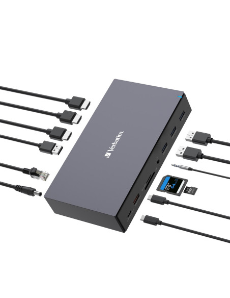 Verbatim Cds-17 Przewodowa Usb 3.2 Gen 1 (3.1 Gen 1) Type-C Czarny, Szary