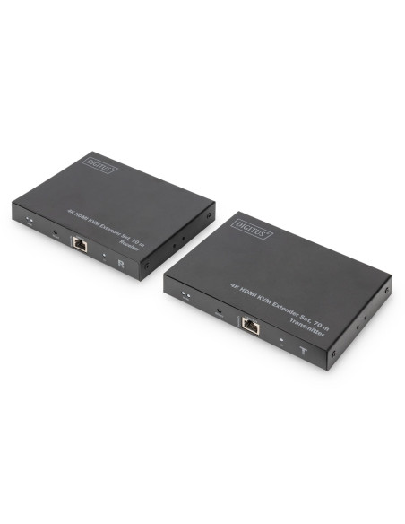 Przedłużacz/Extender Kvm Hdmi+Usb 70M Po Kat. 6 Utp/Ip 4K 60Hz Audio (Zestaw)