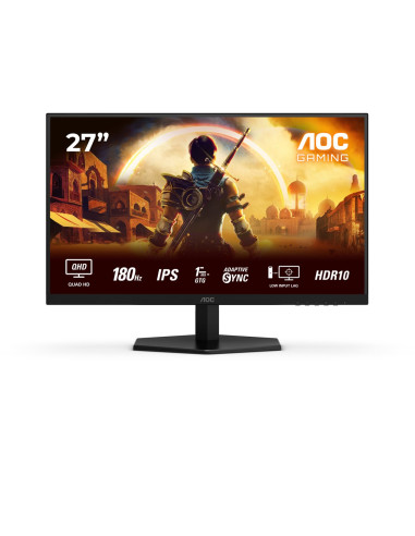 Monitor Aoc Q27G42Xe 27" Ips Qhd 180Hz 1Ms 2560X1440 2Xhdmi Czarny