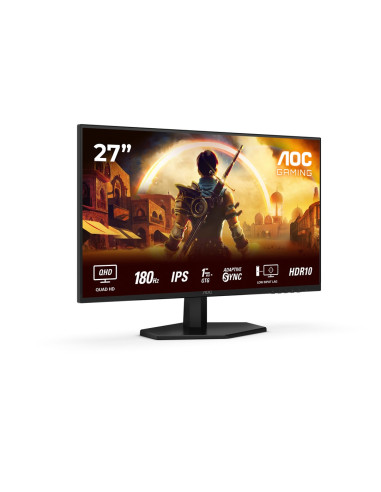 Monitor Aoc Q27G42Xe 27" Ips Qhd 180Hz 1Ms 2560X1440 2Xhdmi Czarny