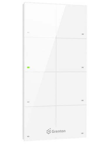 Panel Dotykowy Grenton / 8 Pól Dotykowych / Tf-Bus / Biały Szklany Front