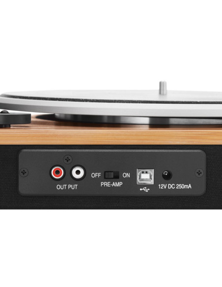 Gramofon Marley Stir It Up, Bezprzewodowy, Sygnowany Czarny Port Usb Gramofonu Marley Stir It Up