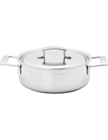 Demeyere Industry 5 Patelnia Głęboka 2H Z Pokrywką 24 Cm