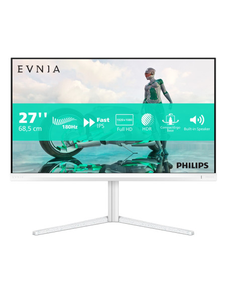 Philips Evnia 27M2N3201A/00 Monitor Komputerowy 68,6 Cm (27") 1920 X 1080 Px Full Hd Lcd Biały
