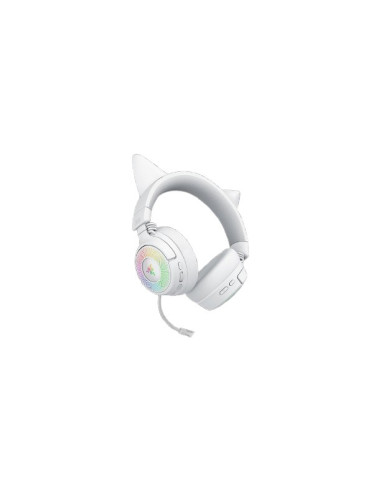 Zestaw Słuchawkowy Razer Kraken Kitty V3 Pro Bluetooth Nauszne Mikrofon Bezprzewodowy Biały