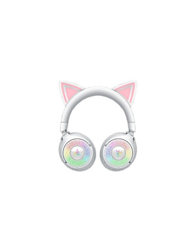 Zestaw Słuchawkowy Razer Kraken Kitty V3 Pro Bluetooth Nauszne Mikrofon Bezprzewodowy Biały