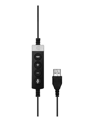 Epos Impact Sc 660 Usb Ml Zestaw Słuchawkowy Przewodowa Opaska Na Głowę Połączenia/Muzyka Usb Typu-A Czarny, Srebrny