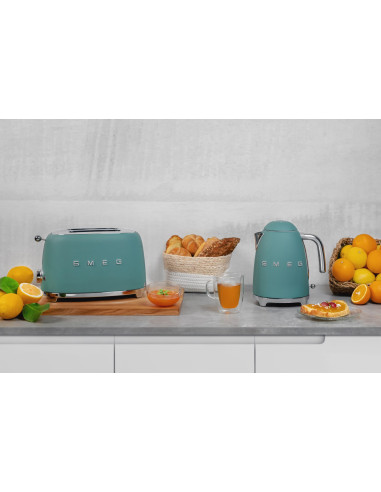 Smeg Tsf01Egmeu Toster 2 Kromki Szmaragd N Matowy