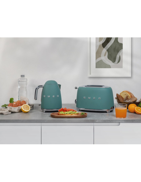 Smeg Tsf01Egmeu Toster 2 Kromki Szmaragd N Matowy