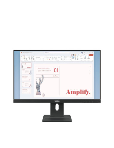 Lenovo Thinkvision E24-40 Monitor 23,8" Ips 16:9 100 Hz 4 Ms 1920X1080 250 Cd/M2 1 Hdmi Krucza Czerń Gwarancja 36 Miesięcy