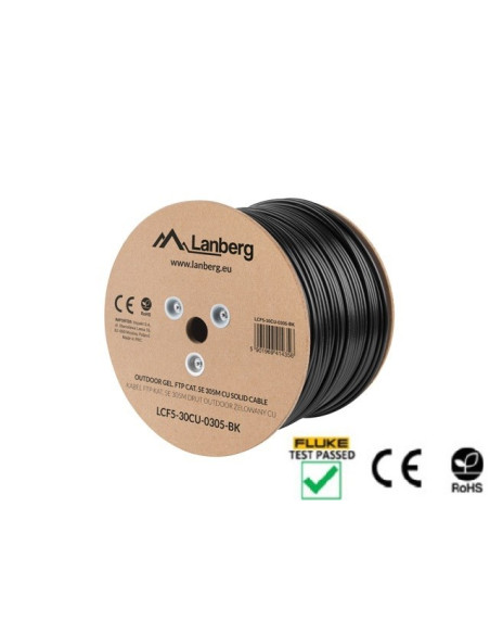 Lanberg Lcf5-30Cu-0305-Bk Kabel Sieciowy Czarny 305 M Cat5E F/Utp (Ftp)