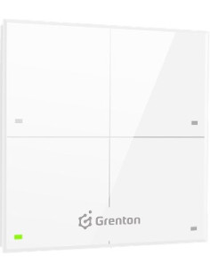 Panel Dotykowy Grenton / 4 Pola Dotykowe / Tf-Bus / Biały Szklany Front