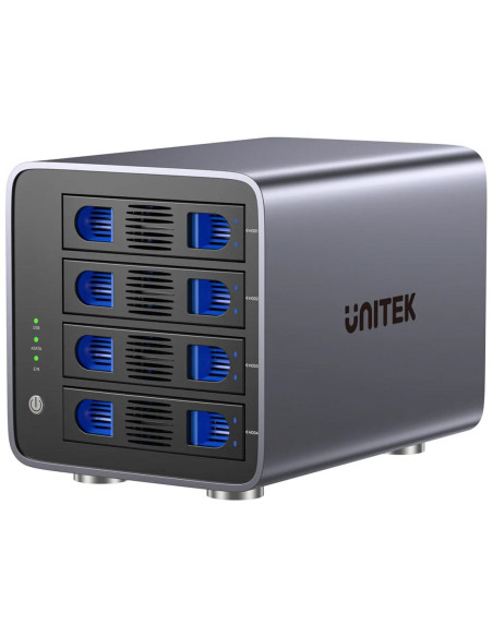 Unitek Obudowa Raid Do Dysku Sata 2.5''/3.5'' 8 Trybów 80Tb Usb-C
