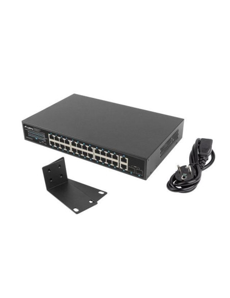 Lanberg Rsge-24P-2Ge-2S-250 Łącza Sieciowe Nie Zarządzany