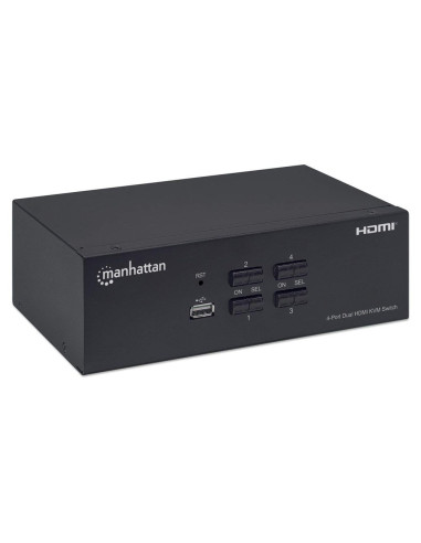 Przełącznik Kvm Hdmi/Usb 4X1 Dual-Monitor Video 4K*30Hz