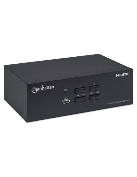 Przełącznik Kvm Hdmi/Usb 4X1 Dual-Monitor Video 4K*30Hz
