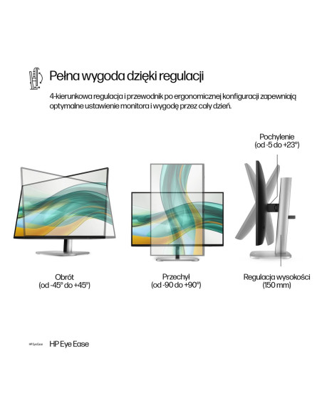Monitor Hp Led 23,8” S5 Pro 524Pf (9D9L6Ut)