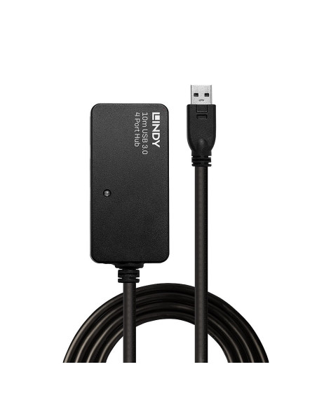 Lindy 43159 Huby I Koncentratory Usb 3.2 Gen 1 (3.1 Gen 1) Type-A 5000 Mbit/S Czarny