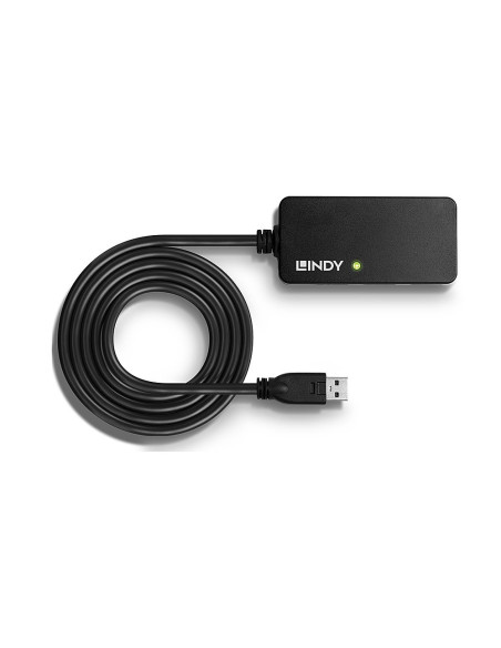 Lindy 43159 Huby I Koncentratory Usb 3.2 Gen 1 (3.1 Gen 1) Type-A 5000 Mbit/S Czarny