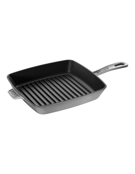 Kwadratowa Patelnia Żeliwna Grillowa Staub 40501-108-0 - Grafitowa 26 Cm