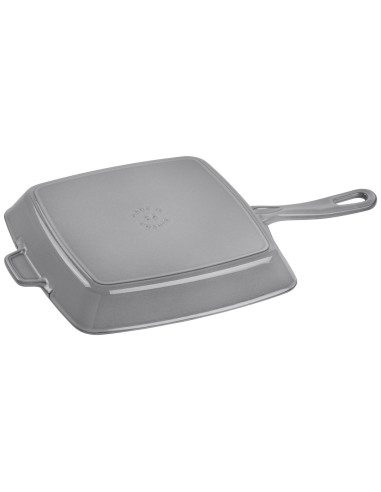 Kwadratowa Patelnia Żeliwna Grillowa Staub 40501-108-0 - Grafitowa 26 Cm