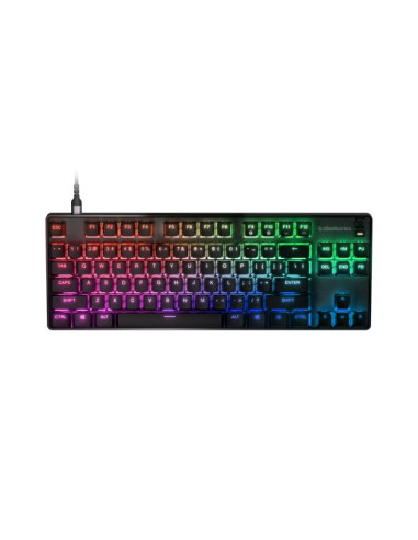 Steelseries Gaming Keyboard Apex 9 Tkl Gaming Keyboard Durable And Portable, The Detachable Usb-C Braided Cable Can Withstand Th