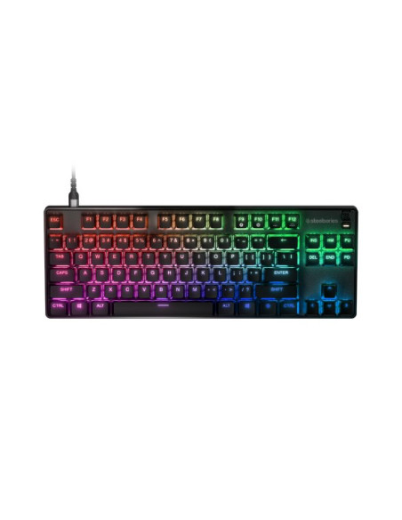 Steelseries Gaming Keyboard Apex 9 Tkl Gaming Keyboard Durable And Portable, The Detachable Usb-C Braided Cable Can Withstand Th