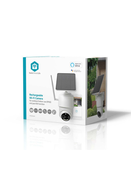 Zewnętrzna Kamera Wi-Fi Nedis Smartlife Full Hd 1080P Z Czujnikiem Ruchu I Noktowizją, Ip65, 5 V Dc