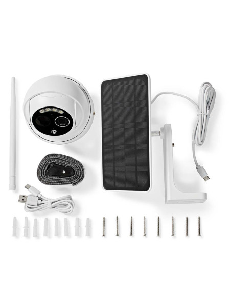 Zewnętrzna Kamera Wi-Fi Nedis Smartlife Full Hd 1080P Z Czujnikiem Ruchu I Noktowizją, Ip65, 5 V Dc