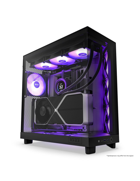 Nzxt Obudowa Komputerowa Nzxt H6 Flow Rgb Midi Tower Z Oknem Czarna