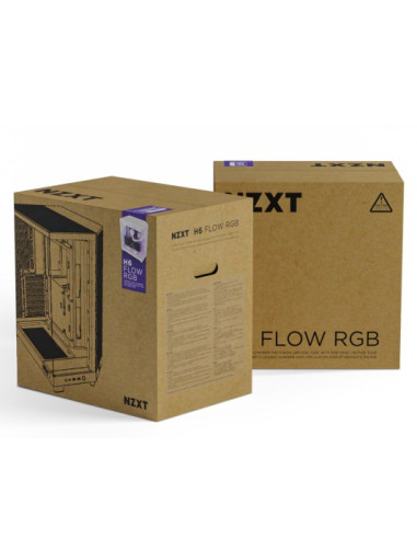 Nzxt Obudowa Komputerowa Nzxt H6 Flow Rgb Midi Tower Z Oknem Czarna