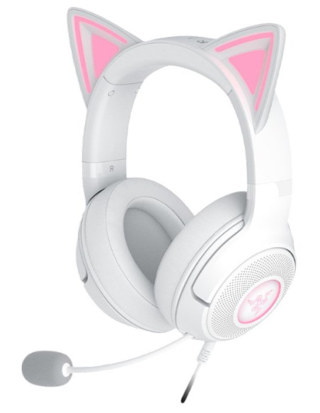 Zestaw Słuchawkowy Razer Kraken Kitty V2 Przewodowe Nauszne Z Mikrofonem I Redukcją Szumów Biały