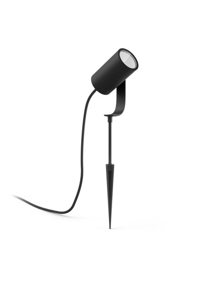 Hue Lily Czarny Reflektor Ogrodowy Led 8W 2000-6500K 600Lm Rgb Wca Ip65 Aluminium