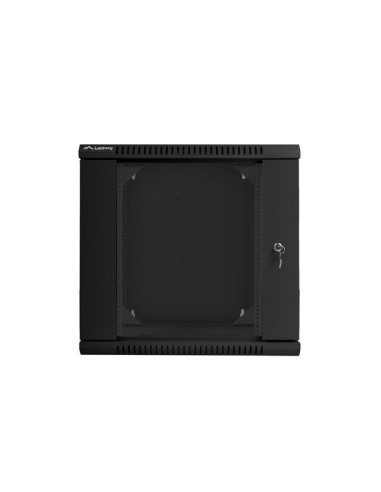 Szafa Instalacyjna Rack Wisząca Dwusekcyjna 19" 12U 600X600 Czarna Lanberg (Flat Pack)