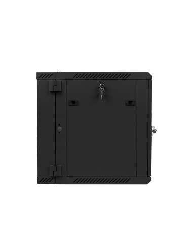 Szafa Instalacyjna Rack Wisząca Dwusekcyjna 19" 12U 600X600 Czarna Lanberg (Flat Pack)