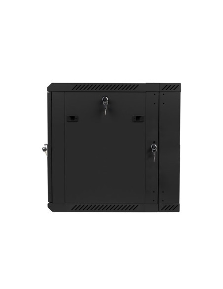 Szafa Instalacyjna Rack Wisząca Dwusekcyjna 19" 12U 600X600 Czarna Lanberg (Flat Pack)