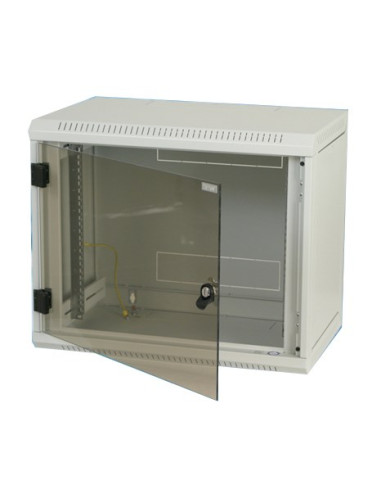 Triton Delta B4S 19" Rack Wall-Mount 6U/400 Glass Door Szafa Wisząca Szary