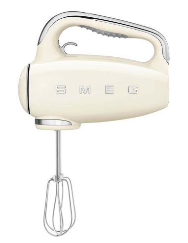 Mikser Ręczny Smeg Hmf01Creu W Kremie W Stylu Retro Z Lat 50.