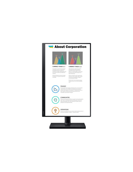Samsung T45F Monitor Komputerowy 61 Cm (24") 1920 X 1200 Px Wuxga Lcd Czarny