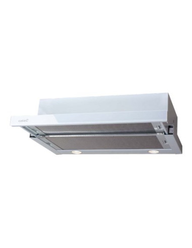 Okap Cata Tf 2003 600 Gwh Telescopic, Klasa C, Szer. 60 Cm, 390 M3/H, Sterowanie Mechaniczne, Led, Biały Szkło