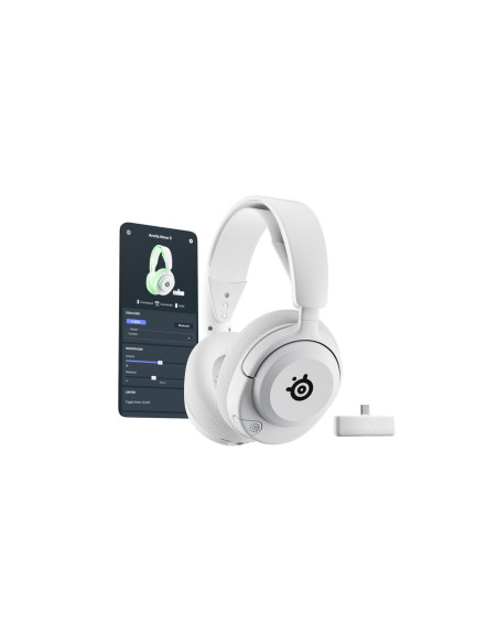 Słuchawki Steelseries Gaming Headset Arctis Nova 5X Bluetooth Over-Ear Microphone Noise Canceling Wireless White