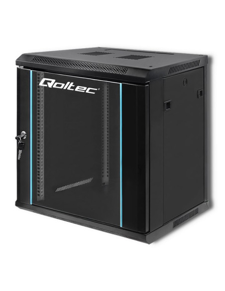 Szafa Rack 19'' 12U 600 X 635 X 450 Czarna Wisząca