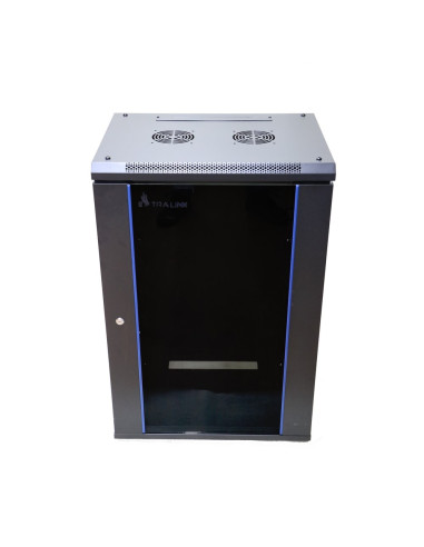 Extralink Szafa Rack 18U 600X450 Czarna Montowana Na Ścianie