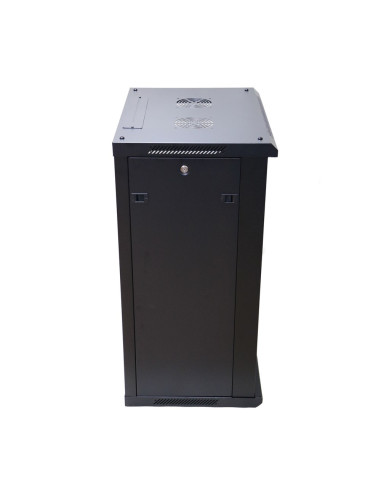 Extralink Szafa Rack 18U 600X450 Czarna Montowana Na Ścianie
