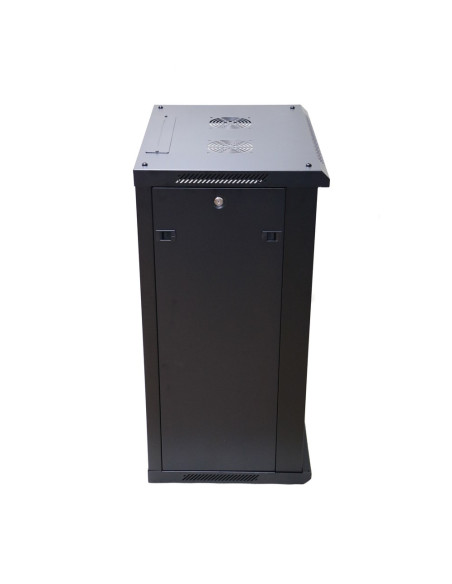 Extralink Szafa Rack 18U 600X450 Czarna Montowana Na Ścianie